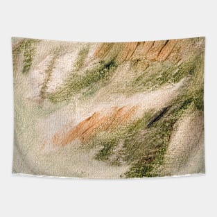 Abstract Painting Warm Green Jade Ochre 11c7 Tapestry