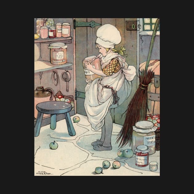 Helping in the Kitchen by Anne Anderson by vintage-art