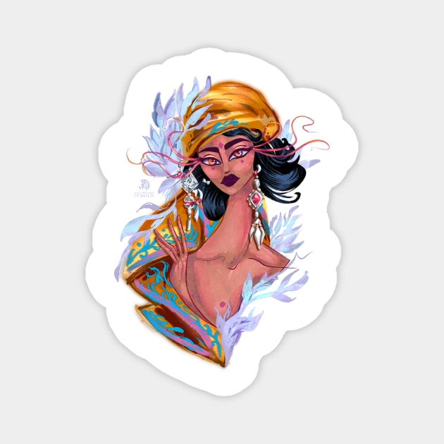 Fashion queen Magnet by valentyna mohylei