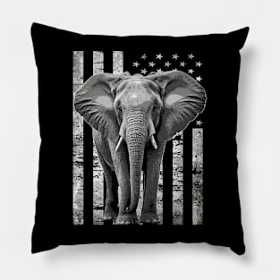 Trunk Tales Elephant Dreams, Tee Talk Triumph for Animal Admirers Pillow