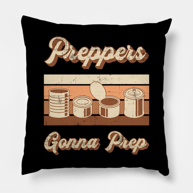 Prepper Cans Survival Canning Food Gift Pillow by T-Shirt.CONCEPTS