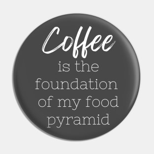 Coffee is the foundation of my food pyramid Pin