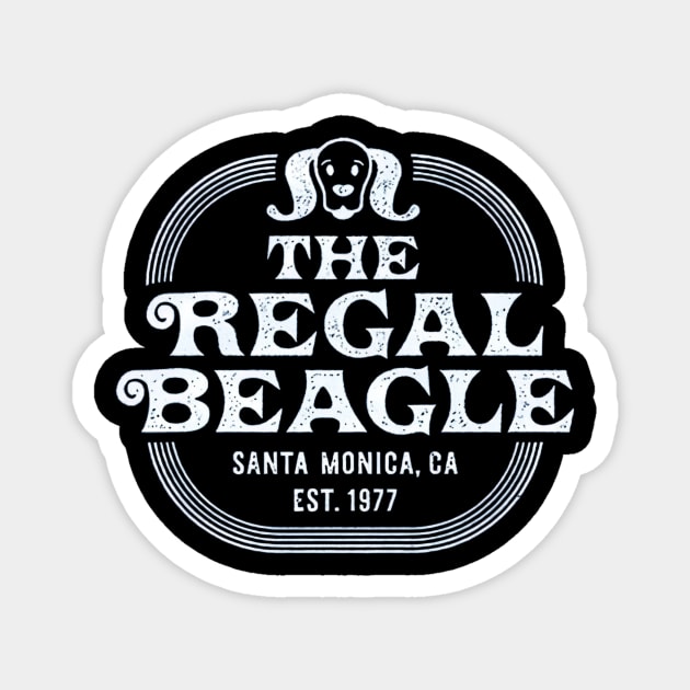 Regal Beagle Company Retro Vintage Santa Monica Magnet by Ghost Of A Chance 