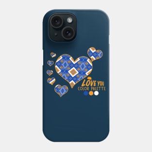 Love Flower Geometric Blue Colorful #3 Phone Case