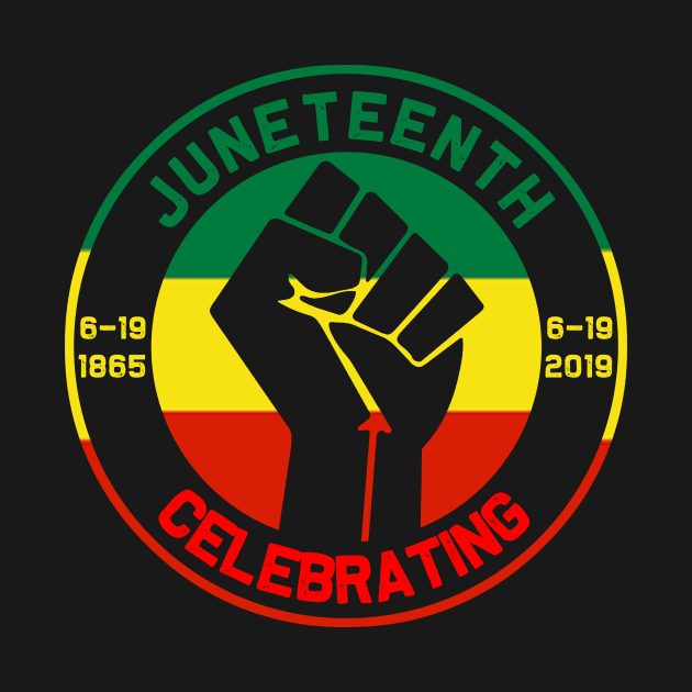 Juneteenth Celebrates Freedom Black African American Juneteenth Ancestors Black African American Flag Pride by David Darry