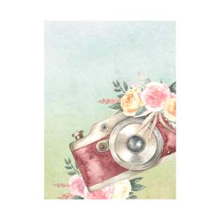 Vintage Camera Illustration T-Shirt