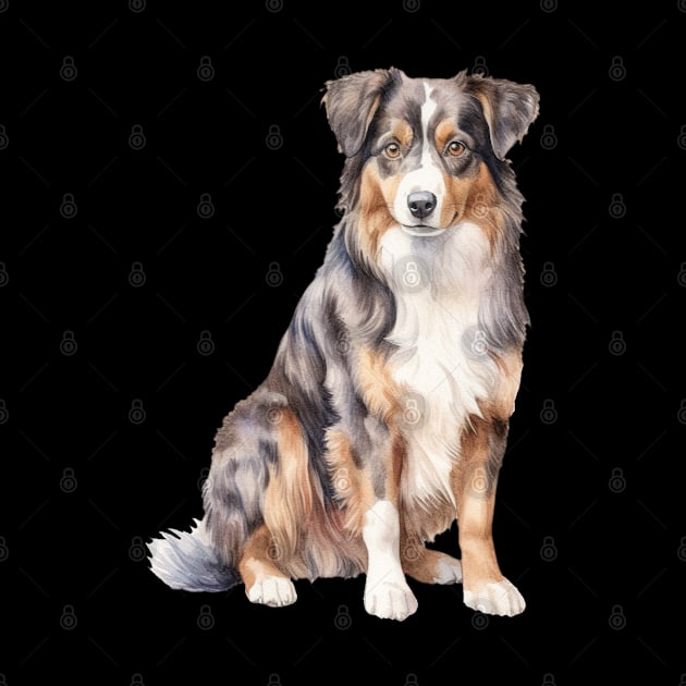 Australian Shepherd by DavidBriotArt