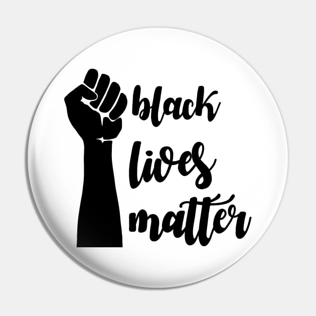 Black lives matter - Fist Pin by valentinahramov