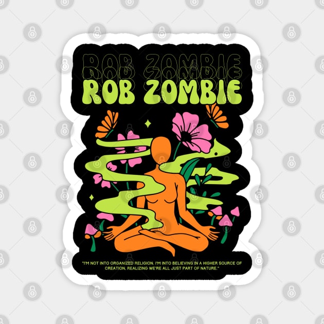 Rob Zombie // Yoga Magnet by Mamamiyah