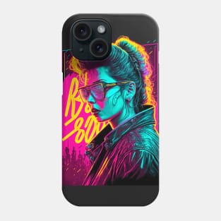 Synthwave Aesthetic 80s Female Phone Case