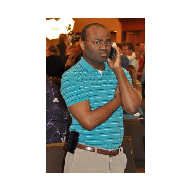 Black Guy on the Phone by FlashmanBiscuit