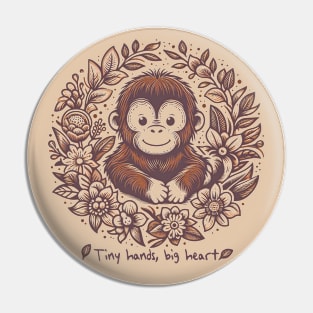 Cute Baby Orangutan Pin