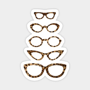 Optometry Leopard Print Eyeglasses Magnet