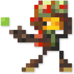 Raz low-res pixelart Magnet