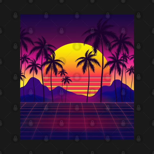 Mesmerizing Sunset Synthwave by edmproject