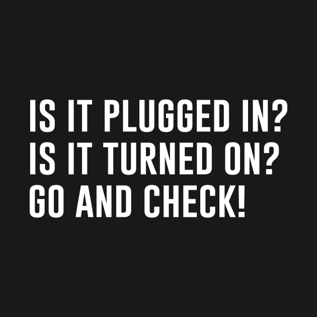 plugged in t shirt