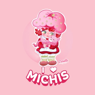 I love Michis Cats Strawberry T-Shirt