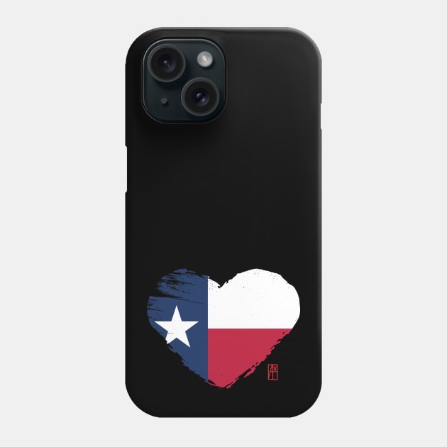 U.S. State - I Love Texas - Texas Flag Phone Case by ArtProjectShop