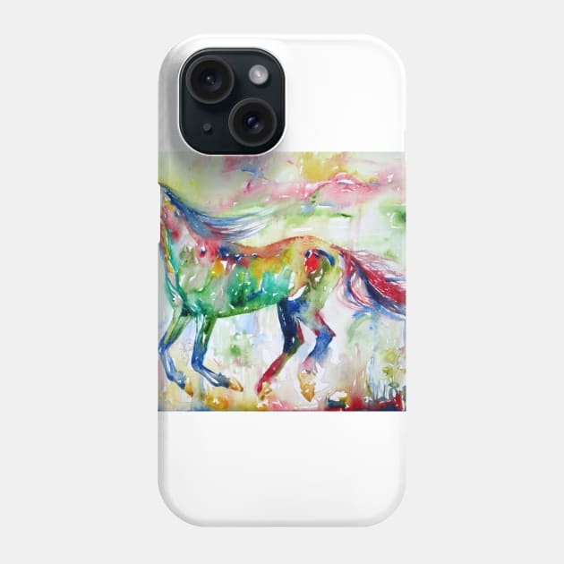 WATERCOLOR HORSE .2 Phone Case by lautir