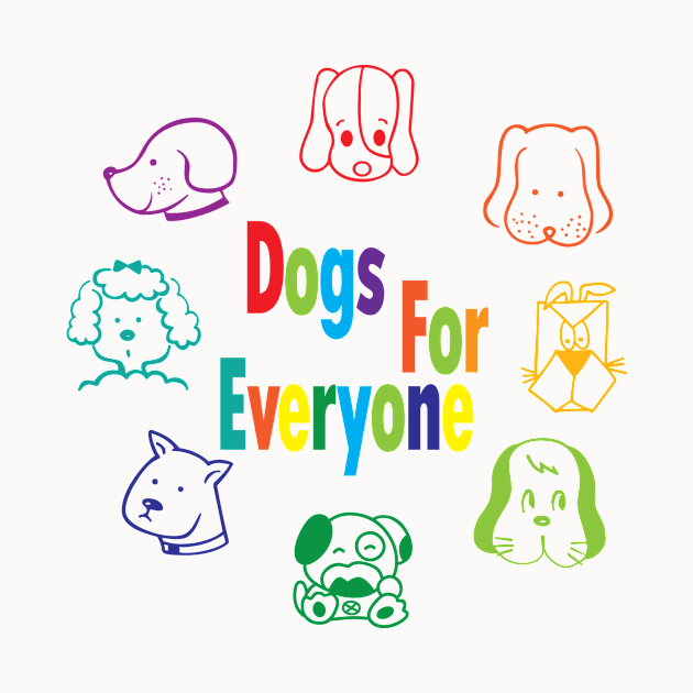 Dogs for everyone (color mixed breed) by YasudaArt