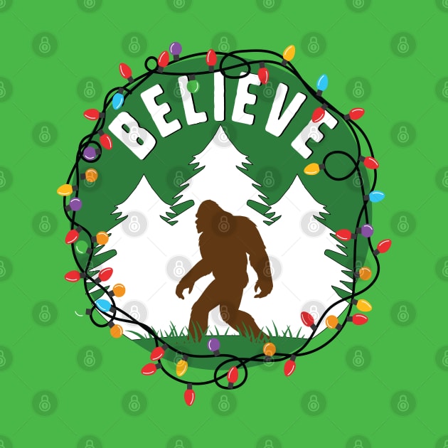 Believe Bigfoot Christmas by Astramaze