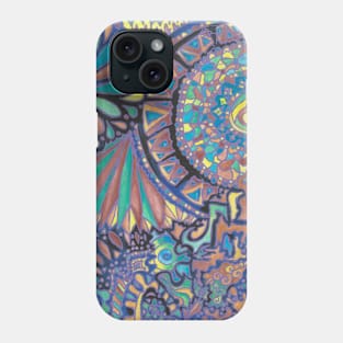 Purple Pastel Doodle Phone Case