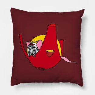 Sputnik Rat (Full Color Version) Pillow