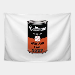 Baltimore Orioles Soup Can Tapestry