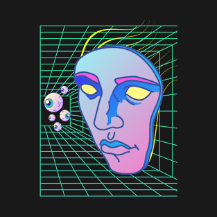 Trippy Face and Eyeballs T-Shirt