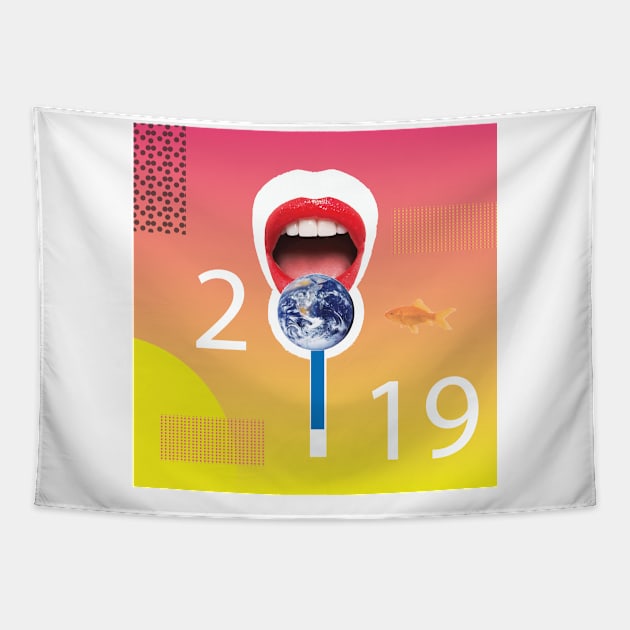 2019 Save Earth Tapestry by VijackStudio