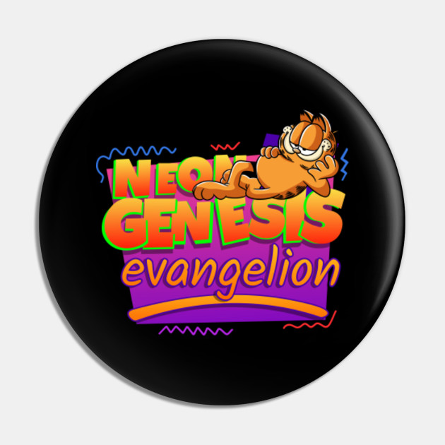 Get Wallpaper Neon Genesis Evangelion Garfield Memes Neon Genesis Evangelion Pin Teepublic Desktop Wallpaper Free