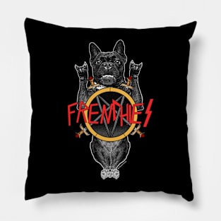 Metal Frenchie Pillow