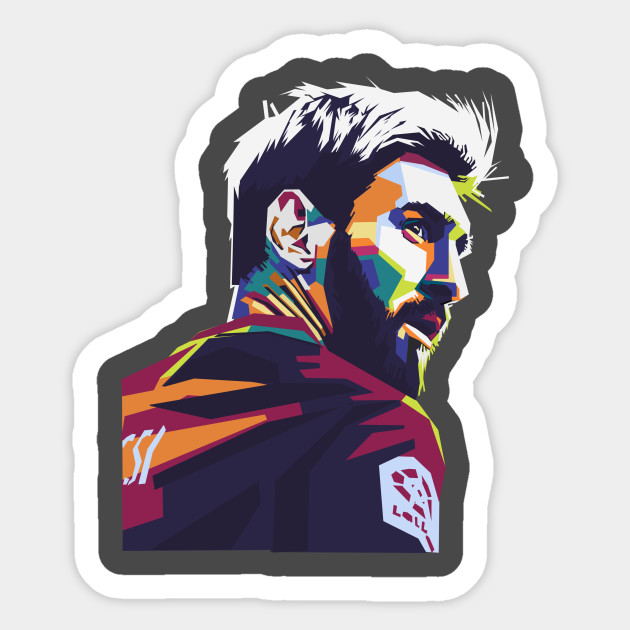 Lionel Messi Popart Style Leonel Messi Sticker Teepublic