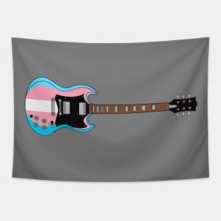 Trans Pride Flag Electric Guitar Tapestry