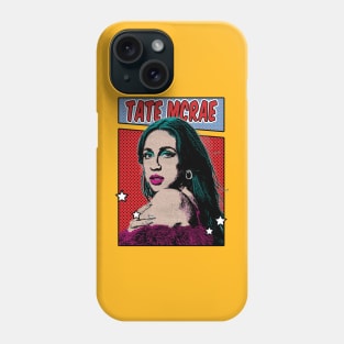 Tate McRae Pop Art Comic Style Phone Case