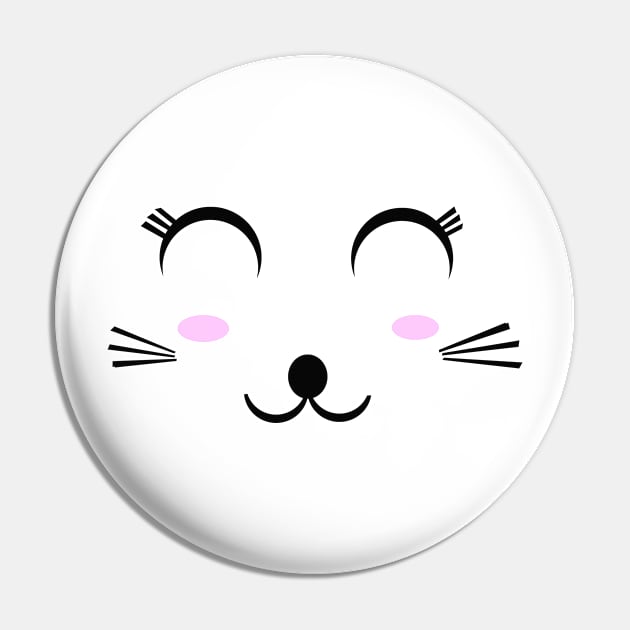 Beautiful Cat Mask Pin by FoolDesign