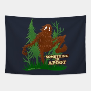 Something is Afoot Bigfoot Pun Tapestry