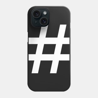 Hashtag - Pound Sign Social Media Design Phone Case