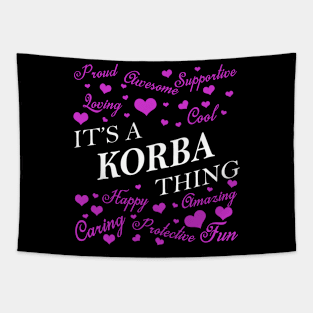 It's a KORBA Thing Tapestry