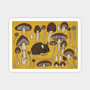 Retro Brown Mouse Magnet