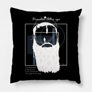 Bearded Alter ego version 5 Pillow