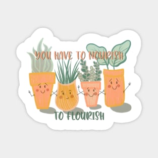 Nourish to Flourish Magnet