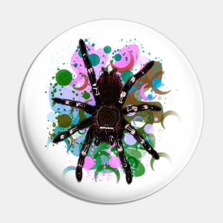 Tarantula Paint Splatter 2 Pin