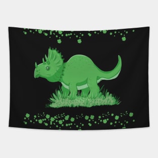 Shamrock dino st patricks day Tapestry