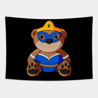 Superhero Teddy Bear Tapestry