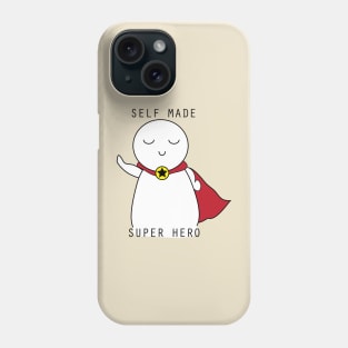 Self made super hero doodle Phone Case