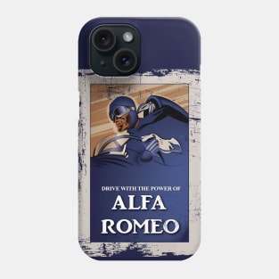 Alfa Romeo Vintage Poster Distressed type 2 Phone Case