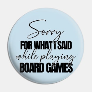 Board Games Pin