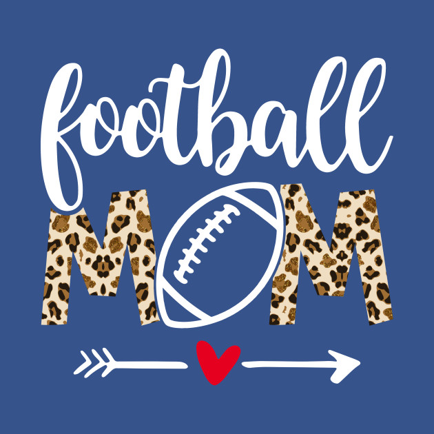 Disover Football Player Mom Leopard Football Lover - Football Player Mom Leopard - T-Shirt