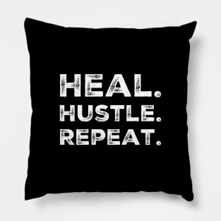 Heal Hustle Repeat Pillow